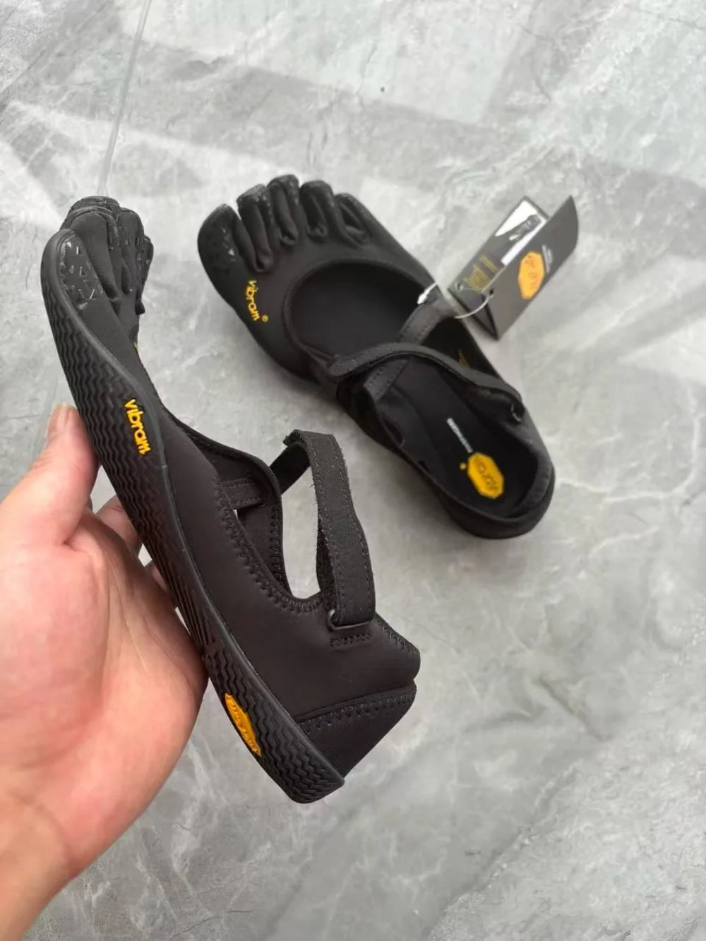 Vibram FiveFingers Women’s Black Five-Toe Athletic Sandals